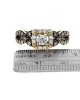 Levian Diamond Antiqued Aquare Top Ring